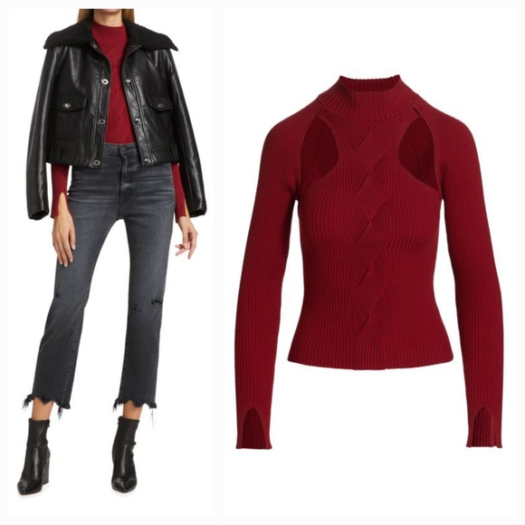 Jonathan Simkhai Keegan Top Garnet Large NWT - Picture 4 of 10